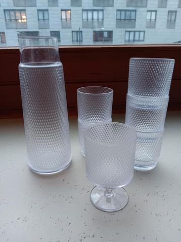 Moods karaf bekers glas  beschikbaar voor biedingen