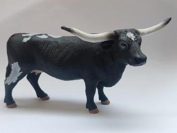 Schleich 13865 Texas Longhorn koe zwart vrouwtje  beschikbaar voor biedingen