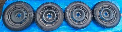Winterbanden Michelin op stalen velgen Renault Twingo, Auto-onderdelen, Banden en Velgen, Banden en Velgen, Winterbanden, 14 inch