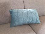 Petrolkleurig kussen 30x50cm, Ophalen of Verzenden, Zo goed als nieuw, Blauw, Rechthoekig