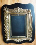 Plaquette lijst koper fotolijst lijst foto hout Amerikaans, Antiek en Kunst, Ophalen of Verzenden