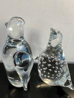 Presse papier glas beeldjes pinguïns 10/11 cm, Verzamelen, Ophalen of Verzenden, Dier