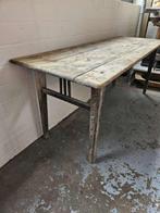 stoere eettafel ``WOONWINKEL RUSTIEK``, Huis en Inrichting, Tafels | Eettafels, Ophalen of Verzenden, Overige houtsoorten