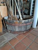 Oude houten kuip badkuip teil bad., Antiek en Kunst, Curiosa en Brocante, Ophalen