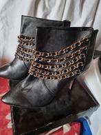 2x Enkel laarzen maat 40 Glamour style, Glaomuur, Zwart, Lage of Enkellaarzen, Nieuw