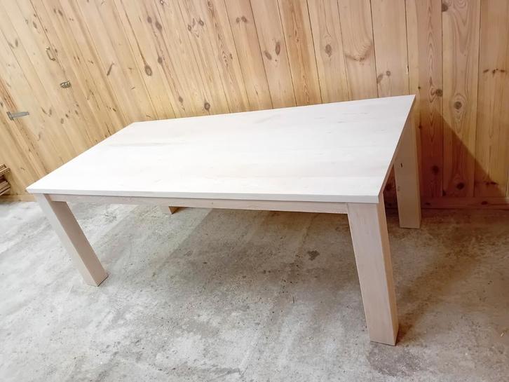 Grote tafel  240 x 100 cm  6 tot 8 pers. nieuw onbehandeld, Huis en Inrichting, Tafels | Eettafels, Gebruikt, 50 tot 100 cm, 200 cm of meer