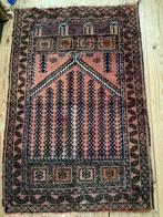 Perzisch wollen kleed tapijt roze oranje bruin 94x144 cm, 50 tot 100 cm, Overige kleuren, 100 tot 150 cm, Gebruikt
