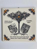 geboorte tegel Prins Willem Alexander - 27 april 1967, Ophalen of Verzenden, Gebruikt, Nederland, Overige typen