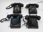 Oude bakelieten telefoons met draaischijf, Telecommunicatie, Vaste telefoons | Niet Draadloos, Gebruikt, Met draaischijf, Ophalen of Verzenden