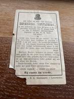 Oud -Verploegen Berendina 1870-1898 Warga, Ophalen of Verzenden, Bidprentje