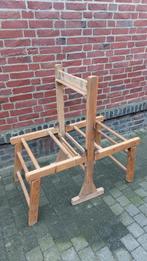 Oude houten wasbok, wastobbe, wasrek, Ophalen