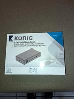 Konig Port Digital Audio Switch 4 ports, Computers en Software, Netwerk switches, Ophalen of Verzenden, Nieuw
