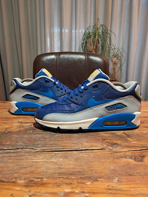 Nike Air Max 90 Leather 'Obsidian' Rare Vintage! Size 39, Kleding | Heren, Schoenen, Gedragen, Sneakers of Gympen, Blauw, Ophalen of Verzenden
