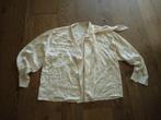 Beige Albers Ferretti zijden blouse jasje XL, Beige, Maat 46/48 (XL) of groter, Albers Ferretti, Ophalen of Verzenden
