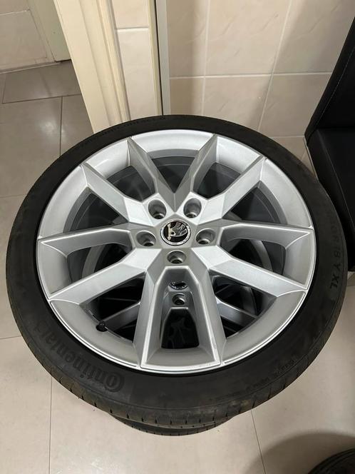 Originele Skoda Gemini velgen 18x7.5J ET51 5x112, Auto-onderdelen, Banden en Velgen, Velg(en), Zomerbanden, 18 inch, 225 mm, Personenwagen