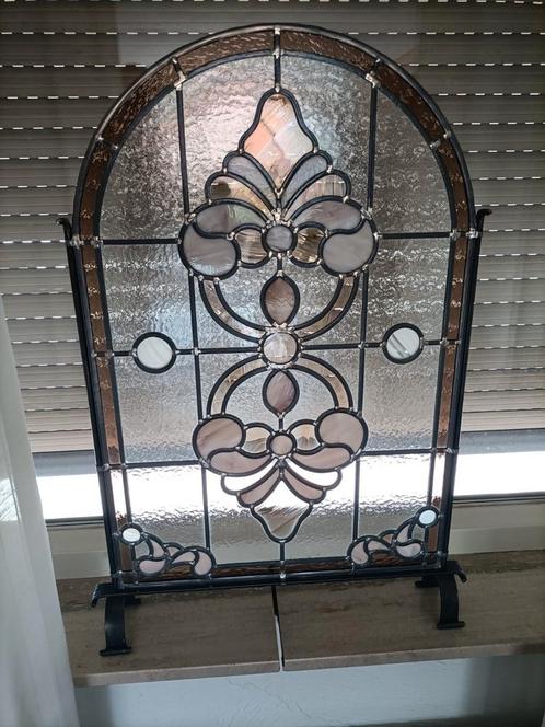 Glas in lood voorzetraam - Elegant ontwerp, Huis en Inrichting, Woonaccessoires | Spiegels, Gebruikt, 50 tot 75 cm, Minder dan 100 cm