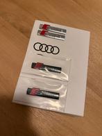 Audi S-line badge / logo hoogglans zwart, Auto diversen, Ophalen of Verzenden
