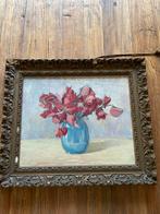 Bloemen in Vaas - Olieverfschilderij, Ophalen of Verzenden