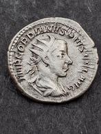 Antoninianus Gordianus III - Zilveren Romeinse Munt, Ophalen of Verzenden, Overige landen, Losse munt, Zilver