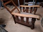 Houten rookstoel met bijpassende kussens, Antiek en Kunst, Ophalen of Verzenden