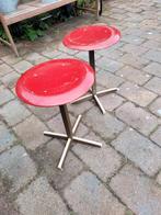 Vintage Kwartel Meubelen Barkrukken - Set van 2, Ophalen, Gebruikt, Metaal, 30 tot 60 cm