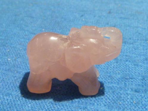 Hanger olifant van roze kwarts, Sieraden, Tassen en Uiterlijk, Edelstenen, Nieuw, Ophalen of Verzenden