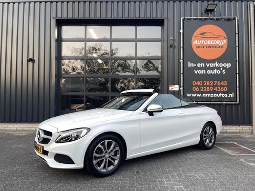 Mercedes C-klasse Cabrio 180 AUT. NEKVERWARMING|CAMERA|LEER|, Auto's, Mercedes-Benz, Bedrijf, Te koop, C-Klasse, ABS, Achteruitrijcamera