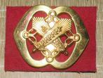 Metalen baret embleem Regiment Intendance Troepen, Ophalen of Verzenden, Landmacht, Nederland, Embleem of Badge