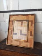 prachtige vintage lijst bamboe messing regency mid century, Ophalen