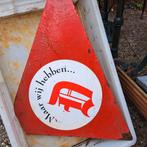 Ijzeren bier merk bord, Verzamelen, Ophalen, Reclamebord, Plaat of Schild, Overige merken