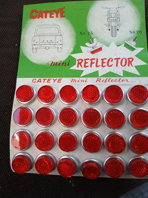 Nos 24 stuks reflectors van Cateye, Fietsen en Brommers, Brommeronderdelen | Oldtimers, Nieuw, Overige merken, Overige typen, Ophalen of Verzenden
