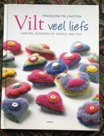 Boek knutsel met Vilt; harten, bloemen, vogels, engelen enz., Hobby en Vrije tijd, Knutselen, Ophalen of Verzenden, Zo goed als nieuw