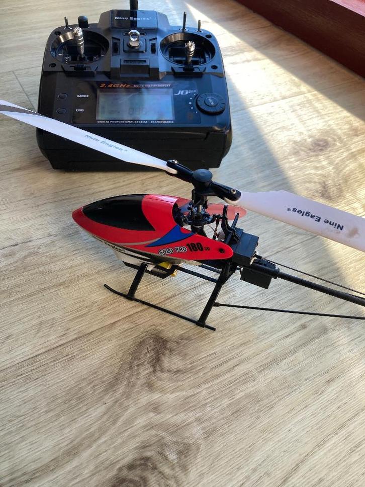 Helicopter Nine Eagles Solo PRO 180 3D, Hobby en Vrije tijd, Modelbouw | Radiografisch | Helikopters en Quadcopters, Zo goed als nieuw