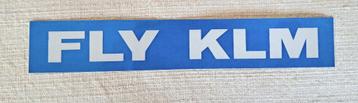 Vintage KLM sticker "FLY KLM".  beschikbaar voor biedingen