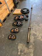 Ziva 87,5 kg Olympische halter schijven met stang, Ophalen, Gebruikt, Met stang, 87,5 kg schijven