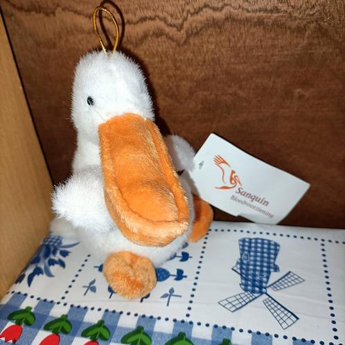 Sanquin Bloedbank pelikaan knuffeltje nieuw met kaartje, Kinderen en Baby's, Speelgoed | Knuffels en Pluche, Nieuw, Ophalen of Verzenden