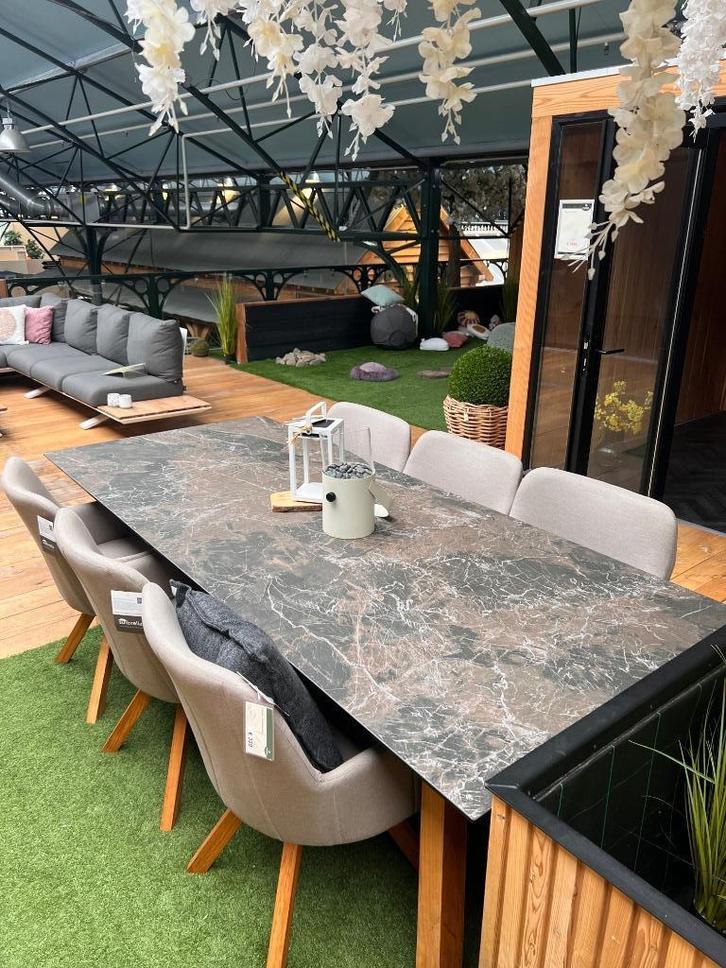 Tuinset Elize | Fonteyn | Showroommodel, Tuin en Terras, Tuinsets en Loungesets, Zo goed als nieuw, Tuinset, Overige materialen