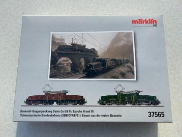 Marklin H0 37565 Dubbele set krokodillen van de SBB  beschikbaar voor biedingen