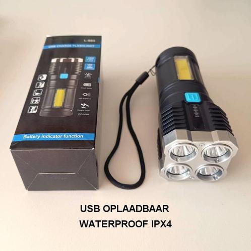 Nieuwe zeer sterke oplaadbare LED Zaklamp / Campinglamp, Caravans en Kamperen, Zaklampen, Nieuw, Accu, Ophalen