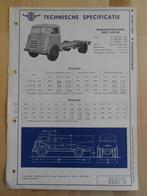 DAF 1300 BA Technische Specificatie folder 1961 Kikker 1300B, Ophalen, Zo goed als nieuw, Overige merken, DAF