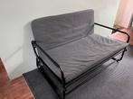 Ikea HAMMARN Slaapbank, donkergrijs/zwart perfecte staat, Ophalen, Tweepersoons, Zo goed als nieuw, 120 cm