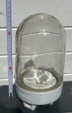 Vintage stolp lamp porselein / glas uit DDR ‘50/‘60., Ophalen of Verzenden, Gebruikt, Glas