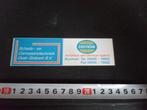 sticker boxmeer edström schade/carrosserietechniek oost-brab, Ophalen, Zo goed als nieuw