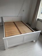 Wit bed 140x200 + 2 Topflex lattenbodems, Ophalen, Gebruikt, Wit, Tweepersoons