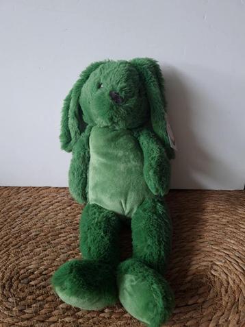 Knuffel - Konijn - Groen beschikbaar voor biedingen