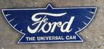 FORD THE UNIVERSAL CAR GIETIJZEREN RECLAME DECORATIE BORD, Verzamelen, Merken en Reclamevoorwerpen, Reclamebord, UK, Ophalen of Verzenden