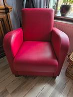 Rode fauteuil., Huis en Inrichting, Ophalen, Eenpersoons, 75 tot 100 cm, Zo goed als nieuw