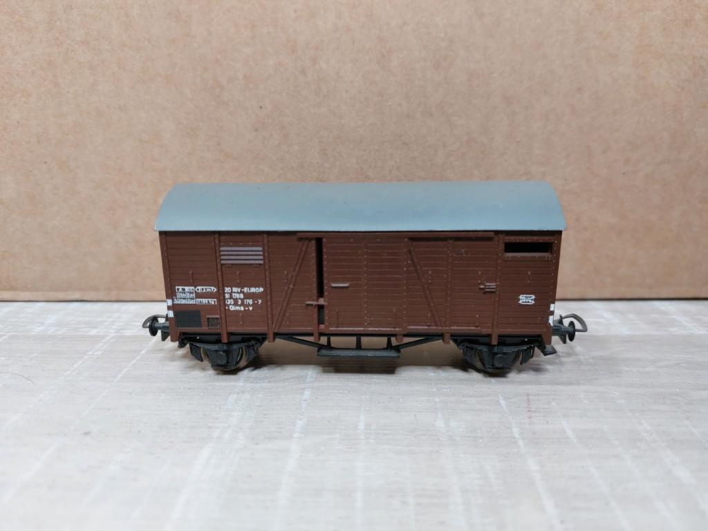 Liliput H0 Austria Gesl. goederenwagon 20 RIV-EUROP 91 ÖBB, Gebruikt, Gelijkstroom of Wisselstroom, Wagon, Ophalen of Verzenden