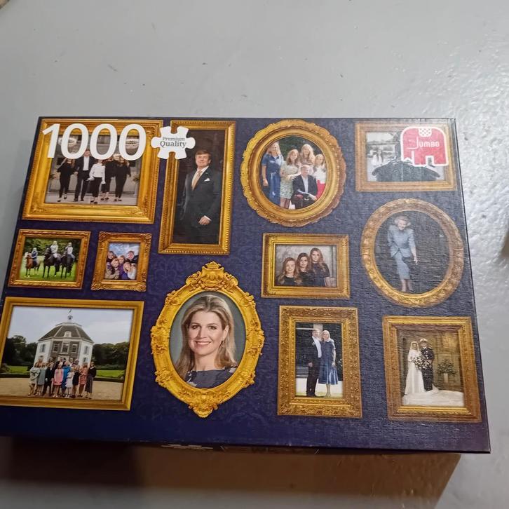 Jumbo Puzzel Koninklijk Huis 1000 stukjes, Hobby en Vrije tijd, Denksport en Puzzels, Gebruikt, Legpuzzel, 500 t/m 1500 stukjes
