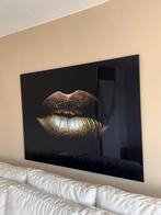 Golden lips Plexiglas 100x150, Huis en Inrichting, Ophalen, 125 cm of meer, 75 cm of meer, Print
